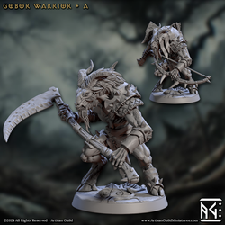 3D Printed Artisan Guild Gobor Warriors Set Rise of the Beastmen Set 28mm 32mm (Online Only)
