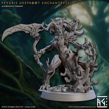 3D Printed Artisan Guild Feydris Deeproot Enchantress Barkwraith Spriggans Set 28mm 32mm (Online Only)