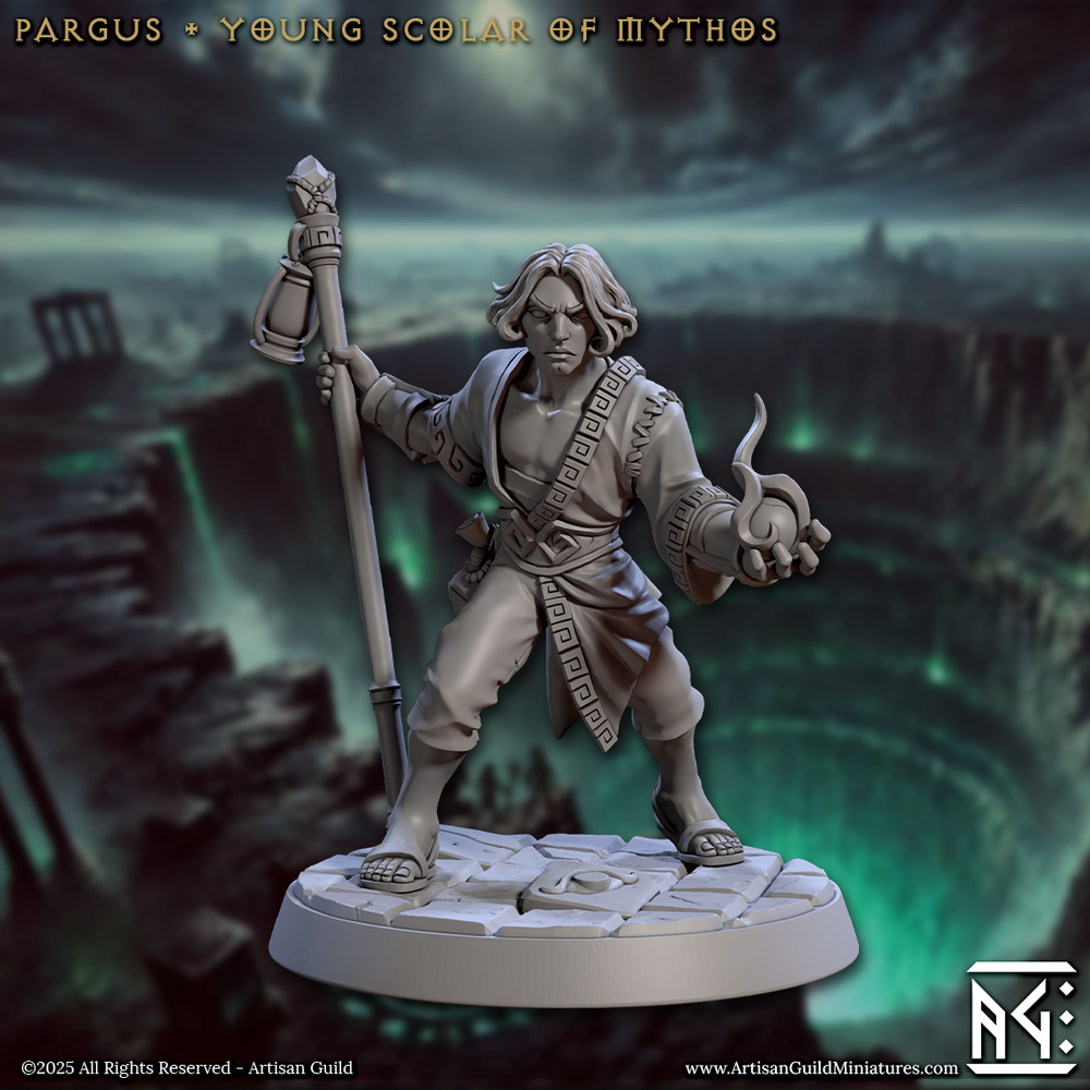 3D Printed Artisan Guild Pargus Young Scolar of Mythos Descent into the Hive of the All Seeing 28mm 32mm (Online Only)