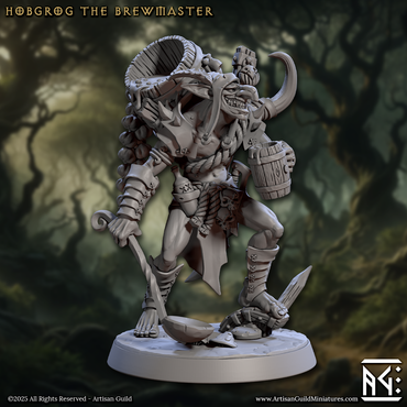 3D Printed Artisan Guild Hobgrog the Brewmaster Faldorn Hobgoblin Set 28mm 32mm (Online Only)