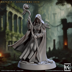 3D Printed Artisan Guild Orphale Sisterhood Seer Veiled Sisterhood Set 28mm 32mm (Online Only)