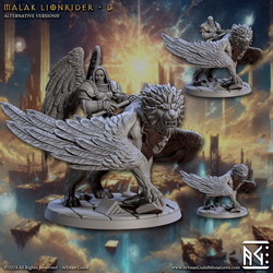 3D Printed Artisan Guild Malakim Lionriders Wrath of the Malakim Set 28mm 32mm (Online Only)