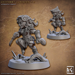 3D Printed Artisan Guild Deeproot Lurikeens Deeproot Lurikeen Set 28mm 32mm (Online Only)