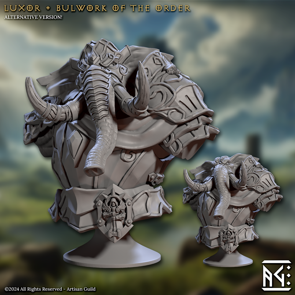 3D Printed Artisan Guild Elephorim Ivory Sentinel Bust Set 28mm 32mm (Online Only)