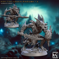 3D Printed Artisan Guild High Tide Jurakin Mirmidons Mirmidons of the Death Tide 28mm 32mm (Online Only)