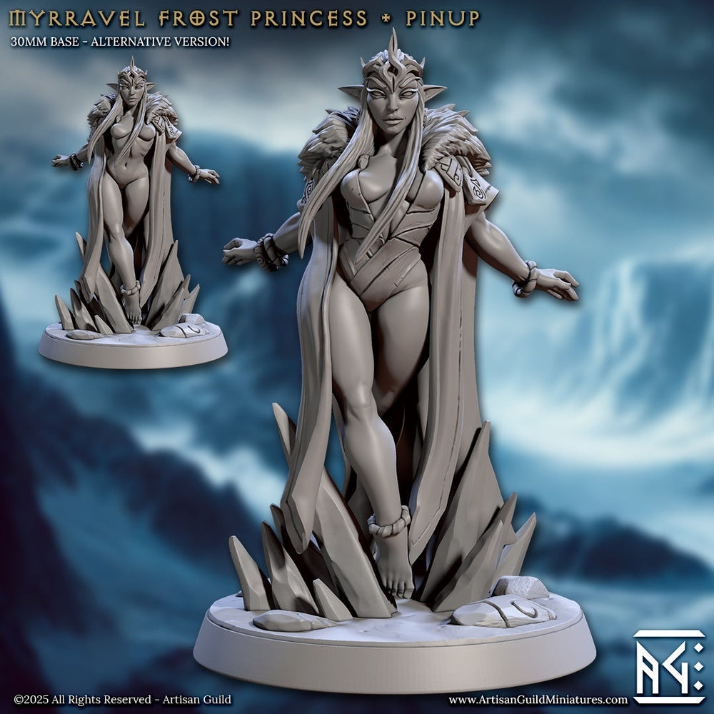 Myrravel Frost Princess Pinup Miniature (SFW/NSFW 18+) (ONLINE ORDER ONLY)