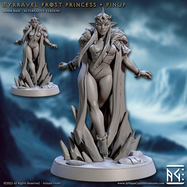Myrravel Frost Princess Pinup Miniature (SFW/NSFW 18+) (ONLINE ORDER ONLY)