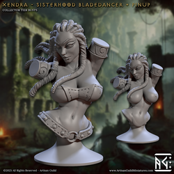 3D Printed Artisan Guild Veiled Sisterhood Bust Set 28mm 32mm (Online Only)