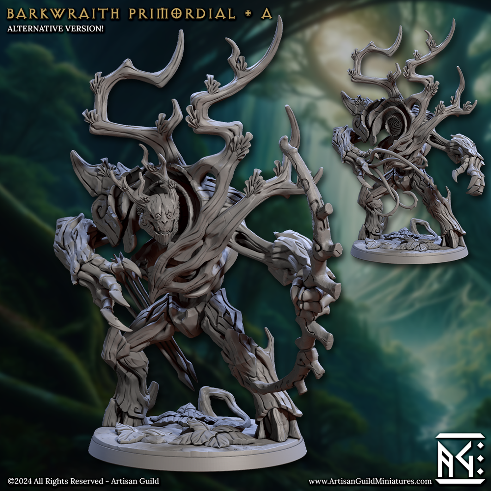 3D Printed Artisan Guild Barkwraith Primordials Barkwraith Spriggans Set 28mm 32mm (Online Only)