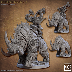 3D Printed Artisan Guild Behemot Riders Dwarf Berserkers Set 28mm 32mm (Online Only)