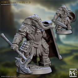 3D Printed Artisan Guild Ivory Sentinels Elephorim Ivory Sentinels 28mm 32mm (Online Only)