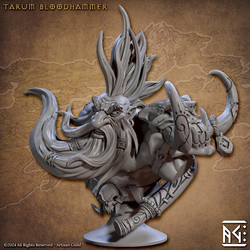 3D Printed Artisan Guild Dwarf Berserkers Busts 28mm 32mm (Online Only)