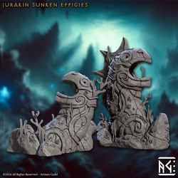 3D Printed Artisan Guild Jurakin Sunken Effigys Mirmidons of the Death Tide 28mm 32mm (Online Only)