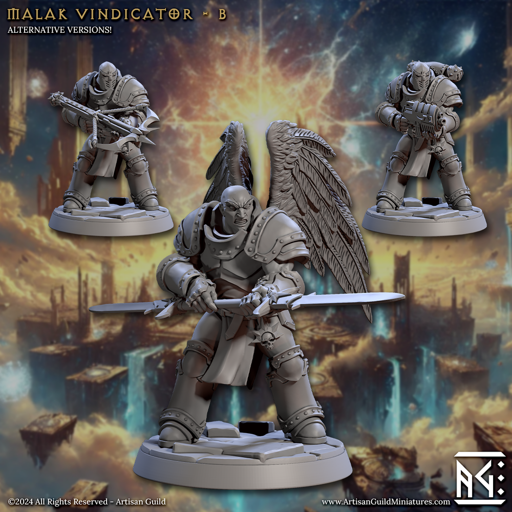 3D Printed Artisan Guild Malakim Vindicators Wrath of the Malakim Set 28mm 32mm (Online Only)