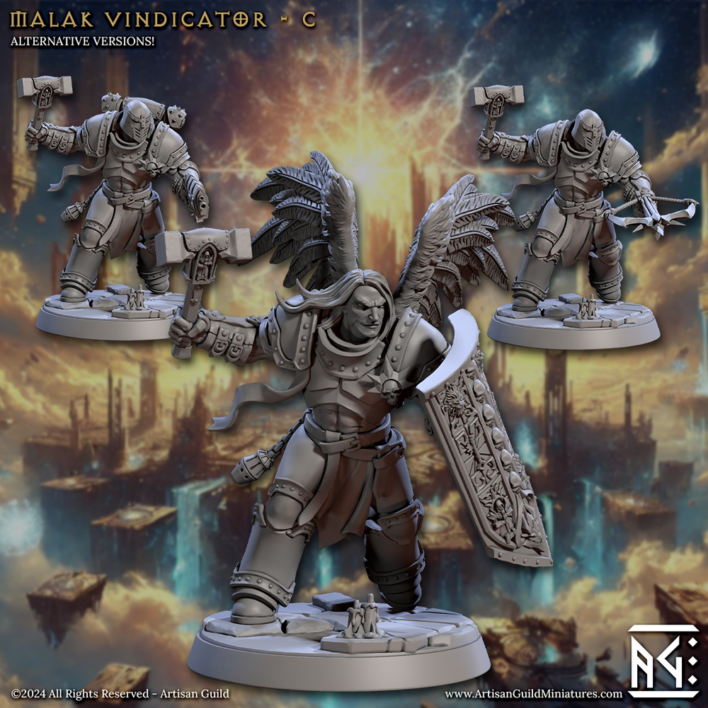 3D Printed Artisan Guild Malakim Vindicators Wrath of the Malakim Set 28mm 32mm (Online Only)