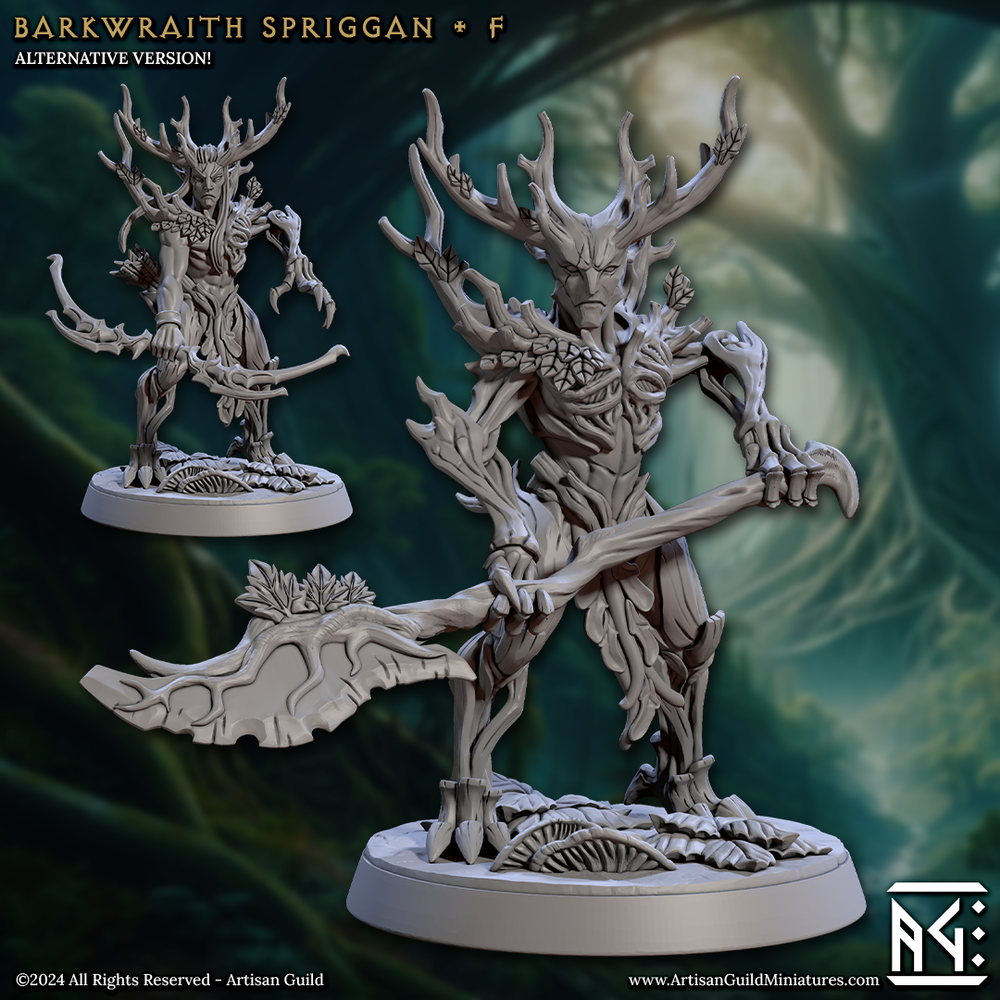 3D Printed Artisan Guild Barkwraith Spriggans Barkwraith Spriggans Set 28mm 32mm (Online Only)
