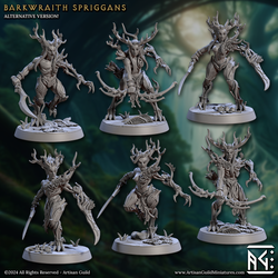 3D Printed Artisan Guild Barkwraith Spriggans Barkwraith Spriggans Set 28mm 32mm (Online Only)