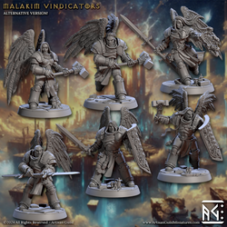 3D Printed Artisan Guild Malakim Vindicators Wrath of the Malakim Set 28mm 32mm (Online Only)