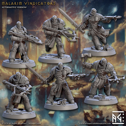 3D Printed Artisan Guild Malakim Vindicators Wrath of the Malakim Set 28mm 32mm (Online Only)