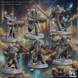 3D Printed Artisan Guild Malakim Vindicators Wrath of the Malakim Set 28mm 32mm (Online Only)
