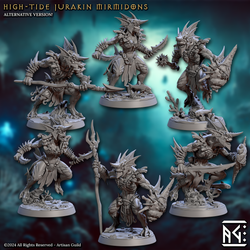 3D Printed Artisan Guild High Tide Jurakin Mirmidons Mirmidons of the Death Tide 28mm 32mm (Online Only)