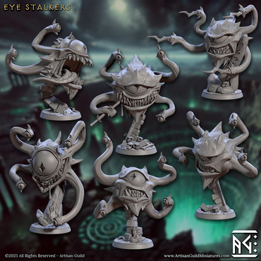 3D Printed Artisan Guild Eye Stalkers Descent into the Hive of the All Seeing 28mm 32mm (Online Only)