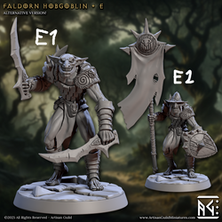 3D Printed Artisan Guild Faldorn Hobgoblins Set Faldorn Hobgoblin Set 28mm 32mm (Online Only)