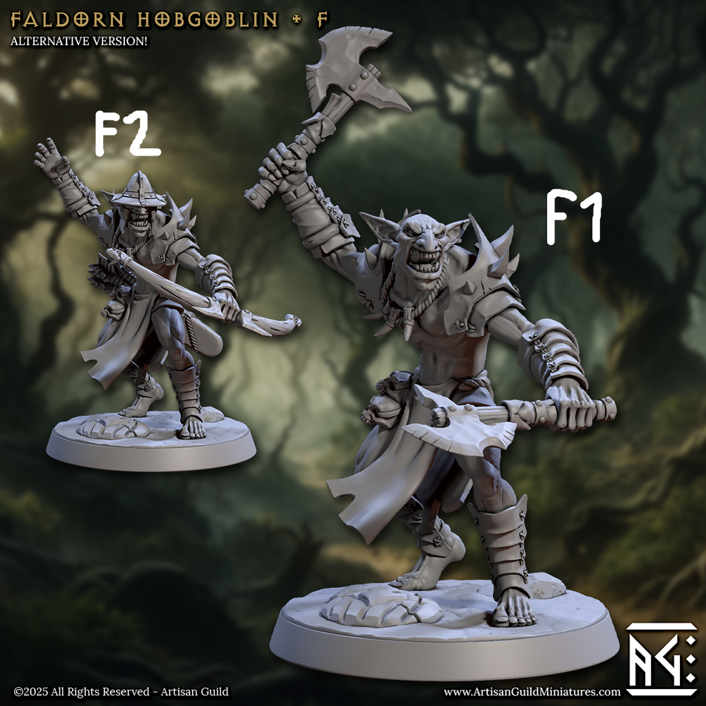 3D Printed Artisan Guild Faldorn Hobgoblins Set Faldorn Hobgoblin Set 28mm 32mm (Online Only)