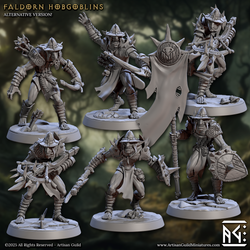 3D Printed Artisan Guild Faldorn Hobgoblins Set Faldorn Hobgoblin Set 28mm 32mm (Online Only)