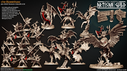 3D Printed Artisan Guild Bloodfiend Riders The Bloodhunt 28mm 32mm (Online Only)