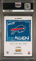 Graded 2024 Panini Instant NFL Josh Allen #MVP Award Winners PSA 9 Mint (ONLINE ORDER ONLY)