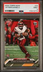 Graded 2024 Topps Now Jayden Daniels #24 Rookie RC Football Card PSA 9 Mint (ONLINE ORDER ONLY)