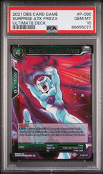 2021 DRAGON BALL SUPER ULTIMATE DECK SURPRISE ATK FRIEZA #P-090 - PSA 10 (Online Order Only)