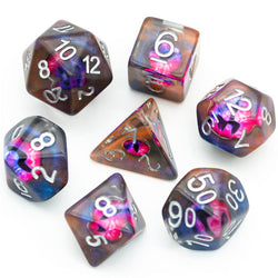 Demon Eye Dragon Eye Dice 7-Dice Set Resin Dungeons and Dragons Dice (Online Only)
