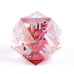 Red Beholder 22mm D20 DND Roll a D20 Dice Handmade Sharp Resin (Online Only)