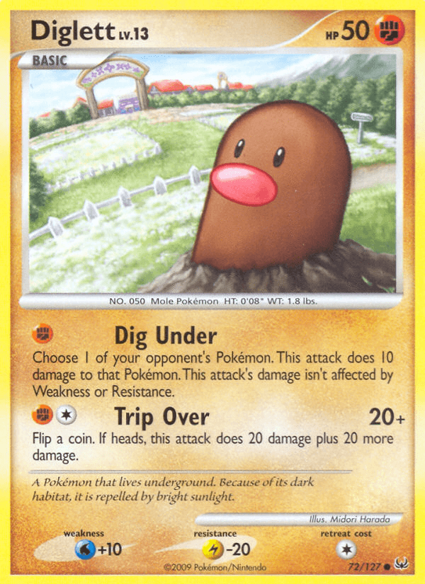 Diglett (72/127) [Platinum: Base Set] (Online Only)