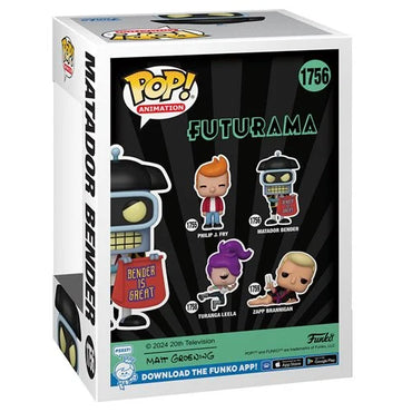Futurama Matador Bender Funko Pop! Vinyl Figure #1756 (ONLINE ORDER ONLY)