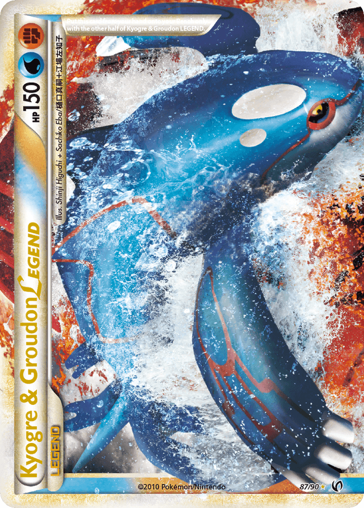 Kyogre & Groudon LEGEND (87/90) [HeartGold & SoulSilver: Undaunted] (Online Only)