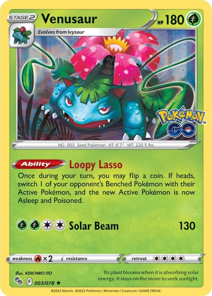 Venusaur (003/078) [Pokémon GO] (Online Only)