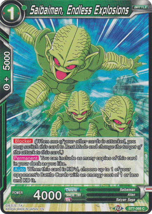 Saibaimen, Endless Explosions (Reprint) (BT7-068) [Battle Evolution Booster] (ONLINE ORDER ONLY)