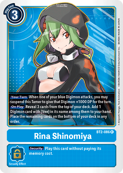 Rina Shinomiya [BT2-086] [Release Special Booster Ver.1.5] (ONLINE ORDER ONLY)