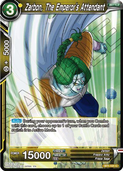 Zarbon, The Emperor's Attendant (Reprint) (BT1-101) [Battle Evolution Booster] (ONLINE ORDER ONLY)