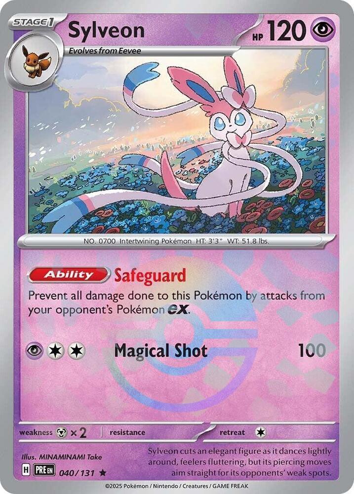 Sylveon (040/131) (Poke Ball Pattern) [Scarlet & Violet: Prismatic Evolutions] (Online Only)