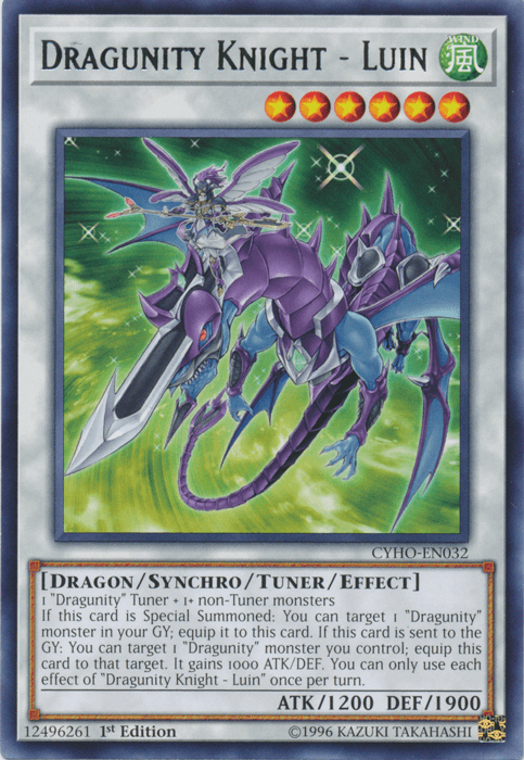 Dragunity Knight - Luin [CYHO-EN032] Rare (ONLINE ORDER ONLY)