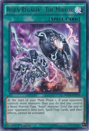 Bujin Regalia - The Mirror [MP14-EN170] Rare (ONLINE ORDER ONLY)