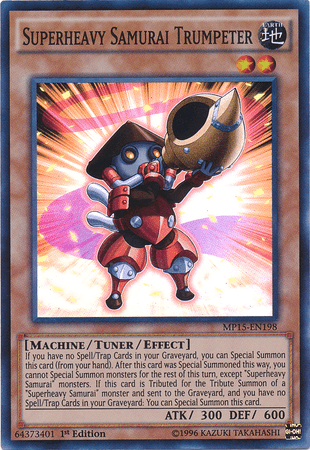 Superheavy Samurai Trumpeter [MP15-EN198] Super Rare (ONLINE ORDER ONLY)
