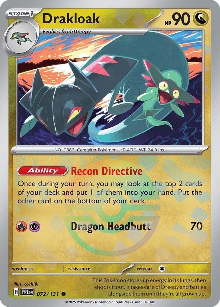 Drakloak (072/131) (Poke Ball Pattern) [Scarlet & Violet: Prismatic Evolutions] (Online Only)