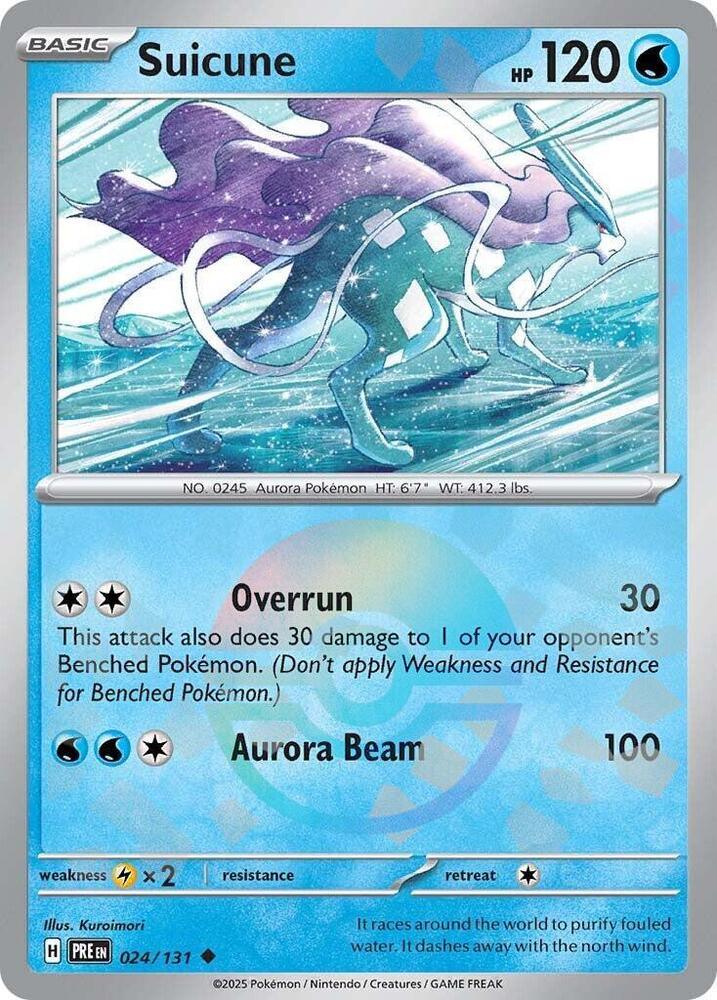 Suicune (024/131) (Poke Ball Pattern) [Scarlet & Violet: Prismatic Evolutions] (Online Only)