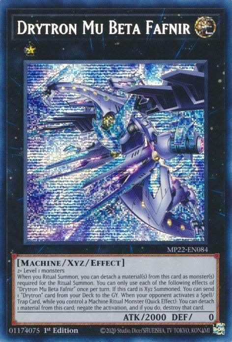 Drytron Mu Beta Fafnir [MP22-EN084] Prismatic Secret Rare (ONLINE ORDER ONLY)