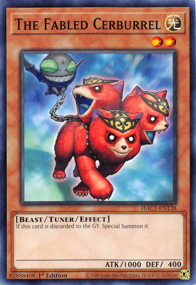 The Fabled Cerburrel (Duel Terminal) [HAC1-EN138] Parallel Rare (ONLINE ORDER ONLY)